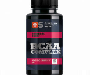 BCAA kompleks Siberian Wellness, CRNA VALJKASTA BOČICA SA ROZE TRAKAMA